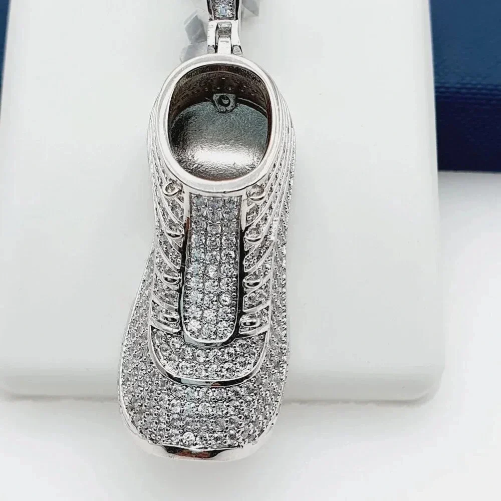 925 Sterling Silver Plated CZ Pendant, EVBRS642 - Picture 11 of 11